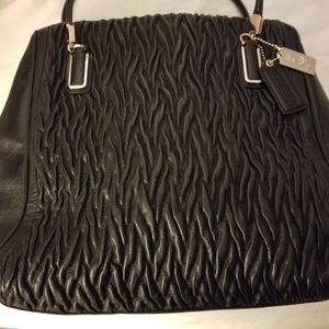 Coach quilted satchel